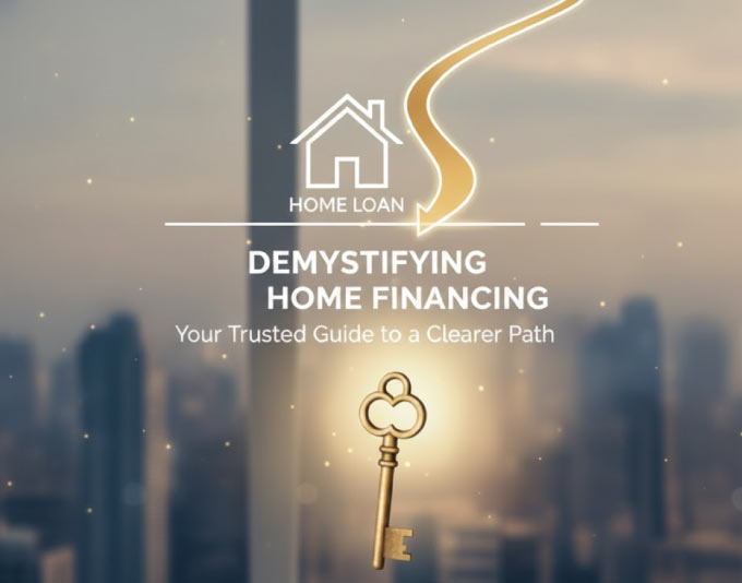 what is a mortgage broker? Golden key unlocking a clear path towards a home loan, symbolizing demystifying home financing and simplifying the complex mortgage process with expert guidance. 
