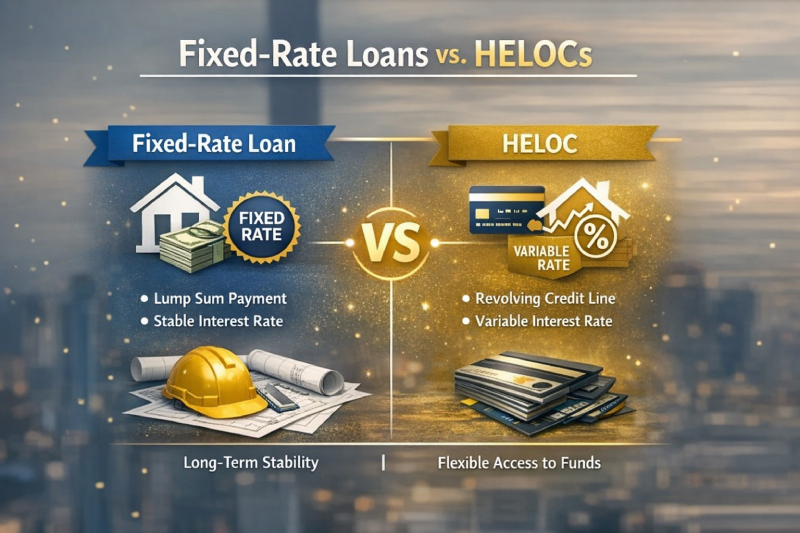 fixed rates loans vs heloc