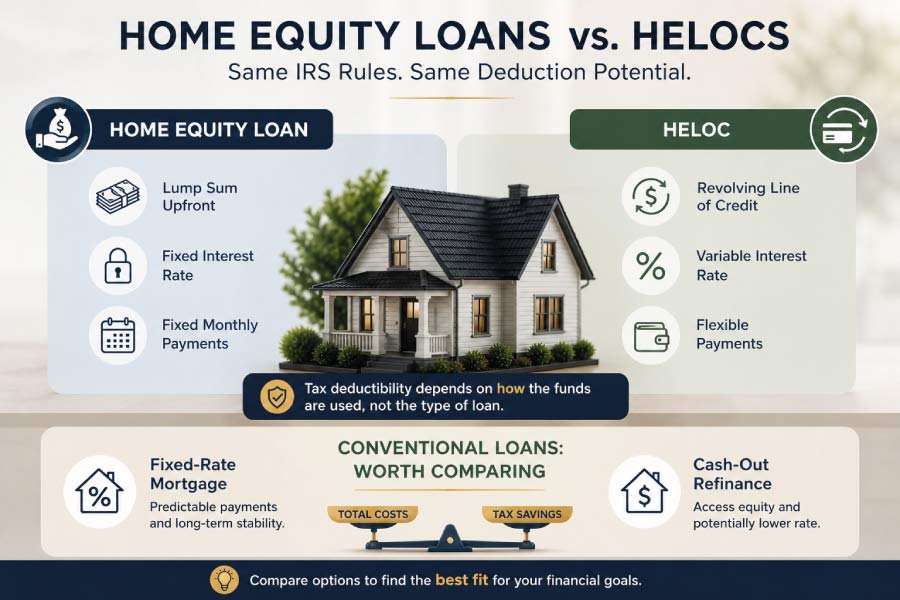 Home Equity Loans vs. HELOCs<br />
