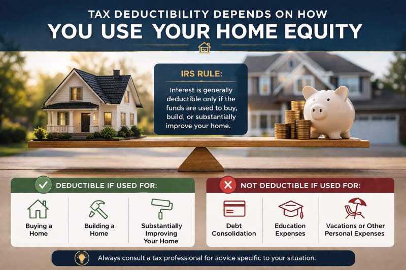 home equity loan interest tax deductible